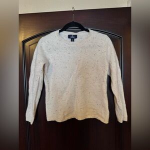 Lands End Classic Cream cashmere Sweater